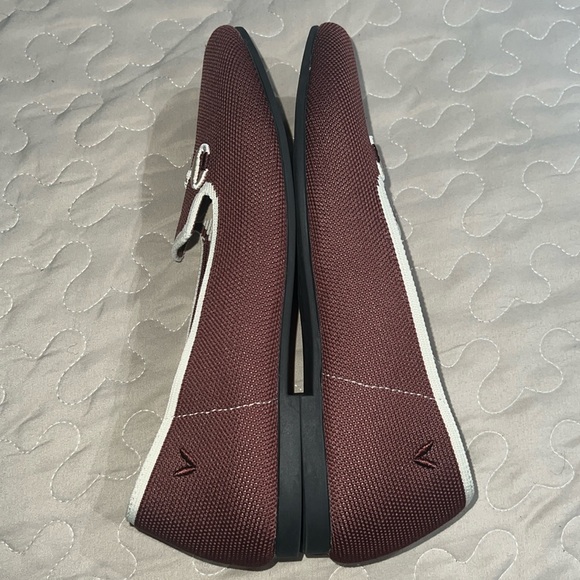 COPY - VIVAIA Round-Toe Patterned Loafers, Brick Red, Sz 7, very good condition. - Picture 5 of 6